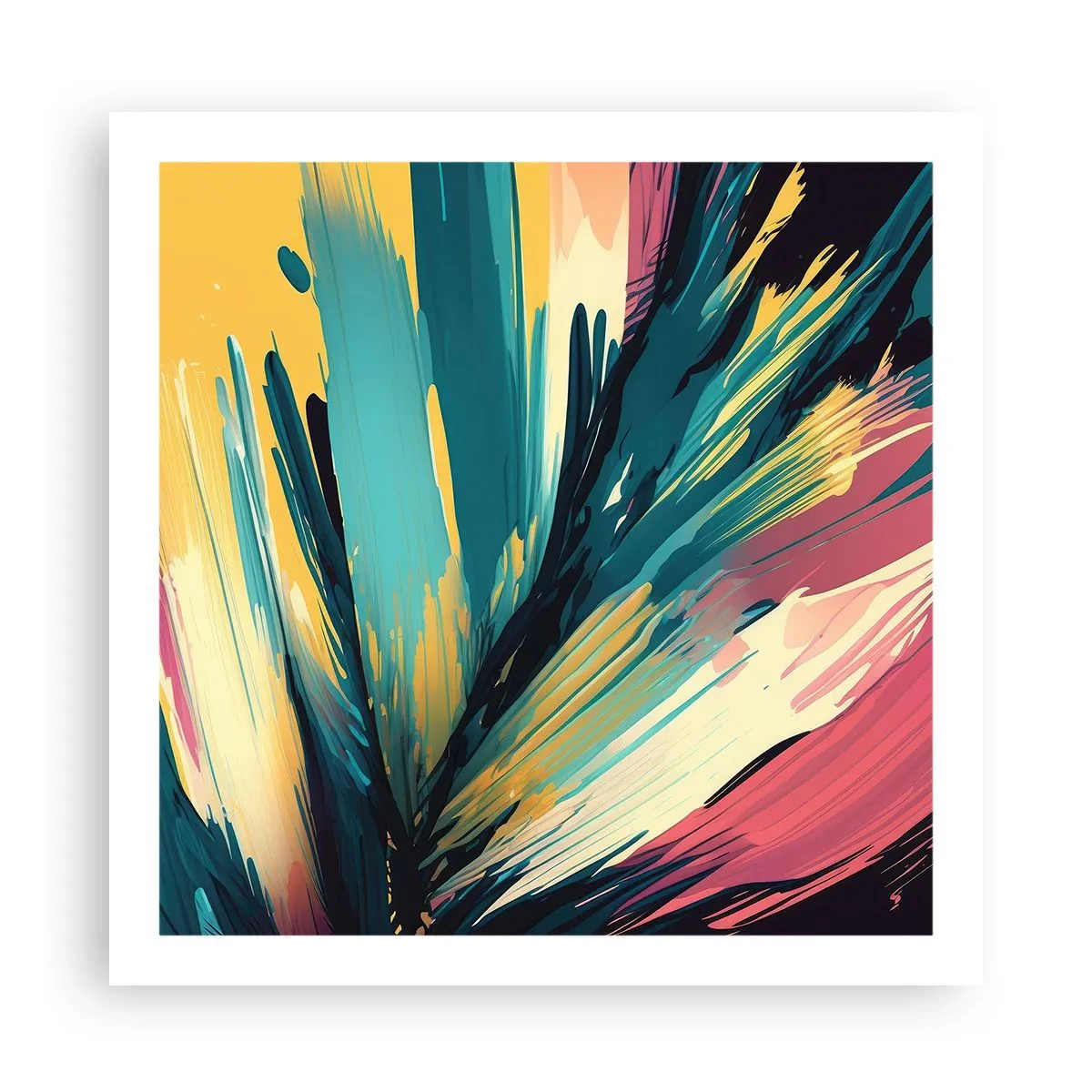 Poster - Compoziția - o explozie de bucurie - 60x60 cm