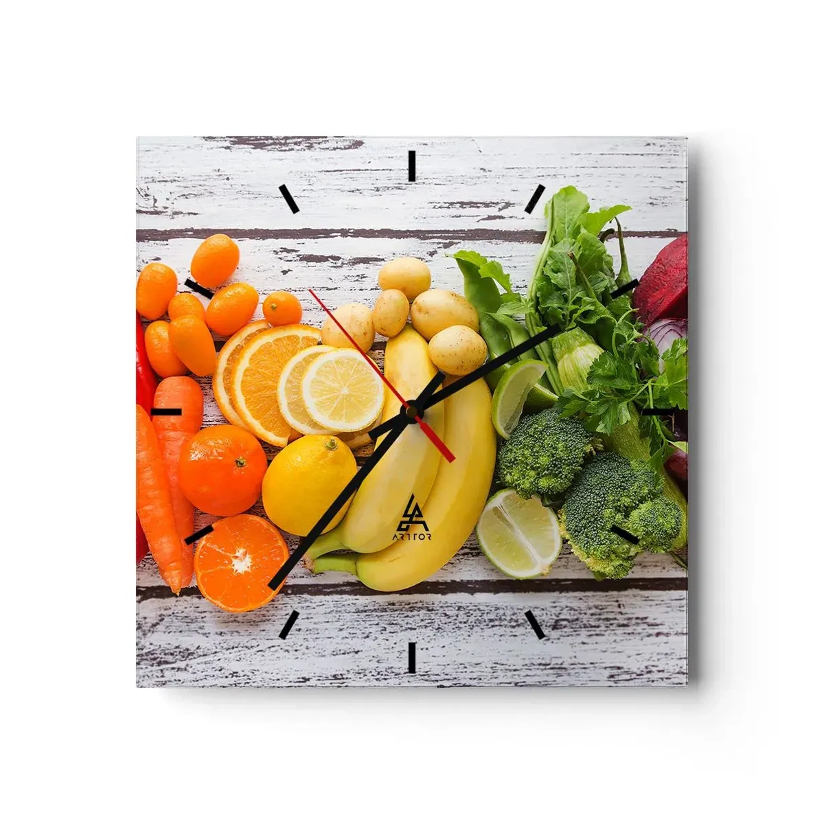 Ceas de perete - Ceas pe sticlă - Nu este de ajuns? - 40x40 cm