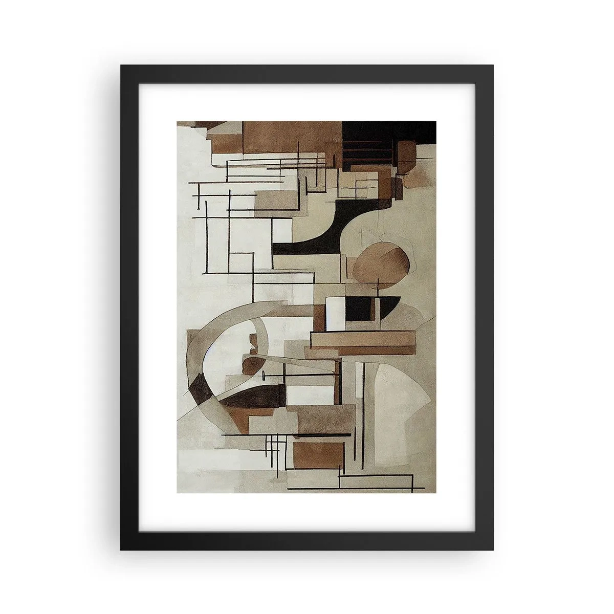 Poster în ramă neagră - Peisaj urban 2.0 - 30x40 cm