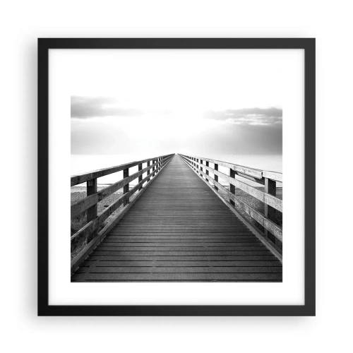 Poster în ramă neagră - Departe, departe... - 40x40 cm