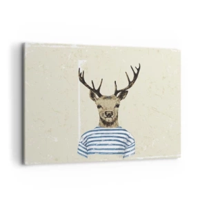 Tablou pe pânză - Pentru că îmi plac cămășile cu dungi! - 100x70 cm