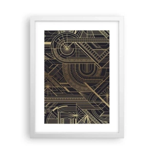 Poster în ramă albă - Concepte, idei, planuri - 30x40 cm