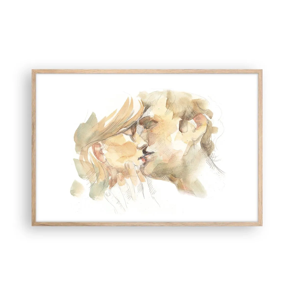Poster în ramă de stejar deschis - Jumătatea găsită? - 91x61 cm