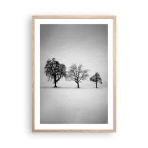 Poster în ramă de stejar deschis - La ce visează? - 50x70 cm