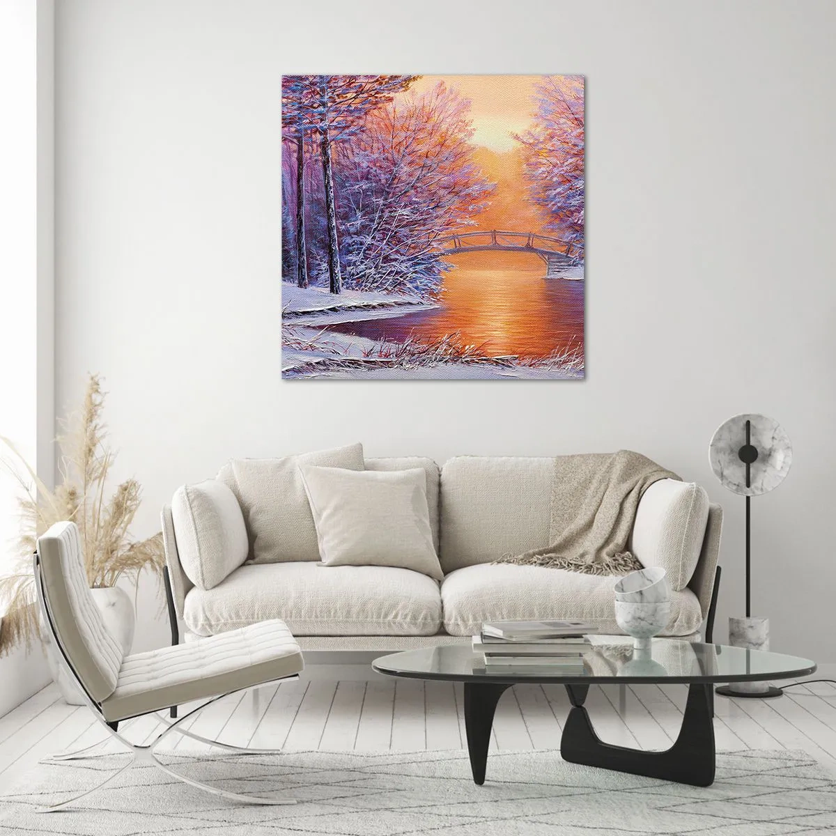 Tablou pe sticlă - Hai să ne întâlnim aici - 50x50 cm