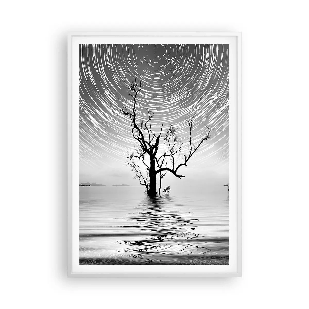 Poster în ramă albă - O simfonie a naturii - 70x100 cm