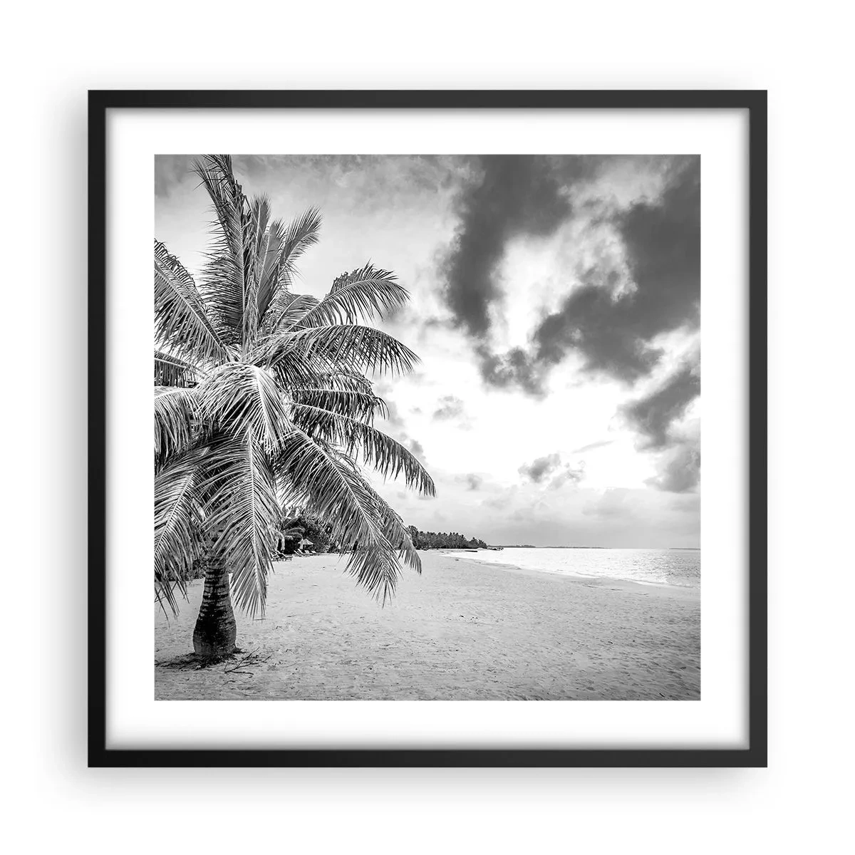 Poster în ramă neagră - Când tânjești după singurătate... - 50x50 cm