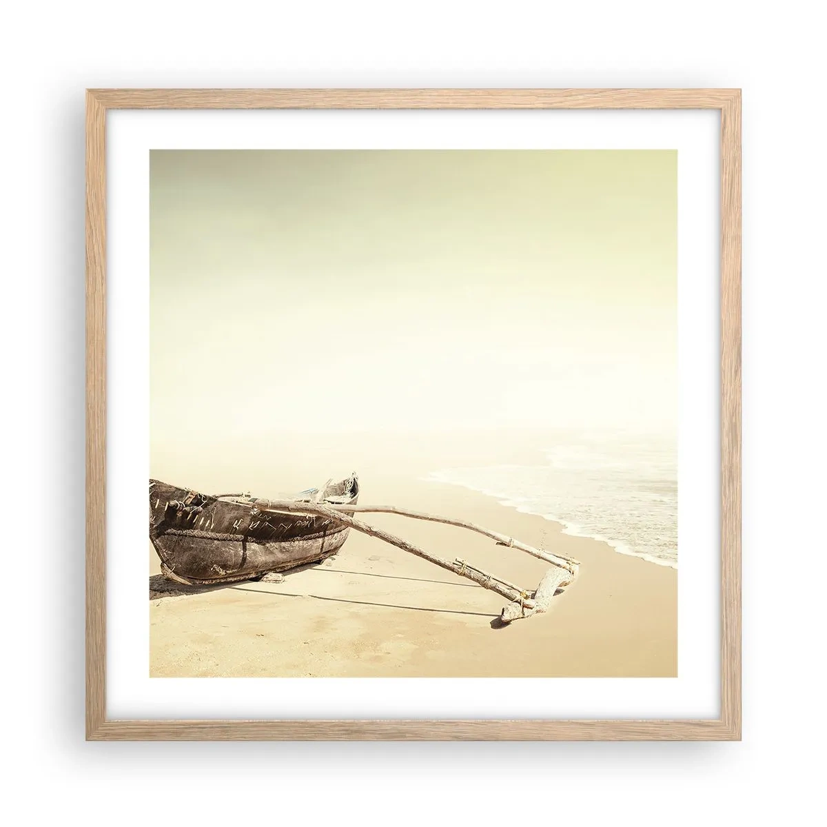 Poster în ramă de stejar deschis - O amintire din Mările Sudului - 50x50 cm