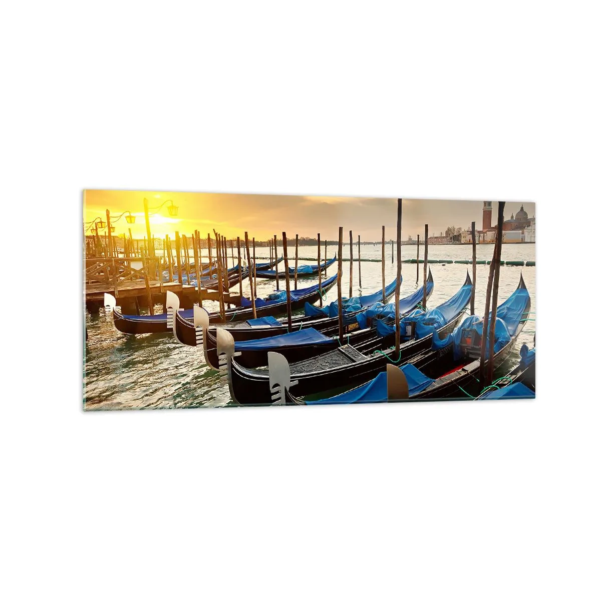 Tablou pe sticlă - Înainte de a începe agitația - 120x50 cm