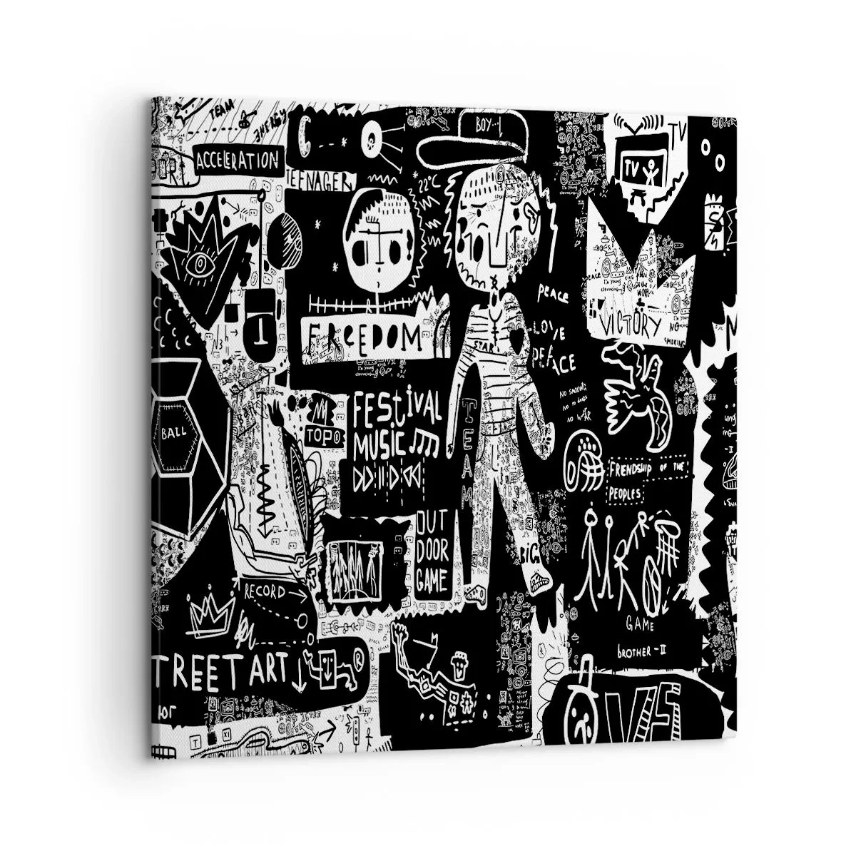 Tablou pe pânză - Tinerețea duhovnicească a legii și a bucuriei - 50x50 cm