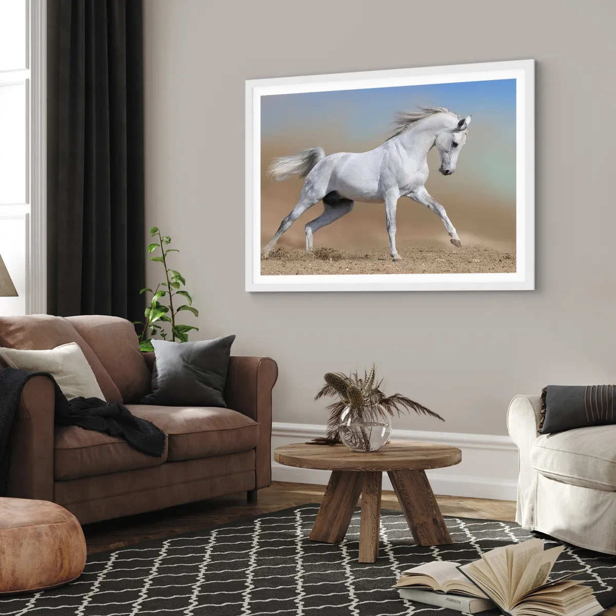 Poster în ramă albă - Cea mai frumoasă poveste arabă - 50x40 cm