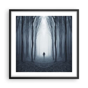 Poster în ramă neagră - Și totul este simplu și clar - 50x50 cm