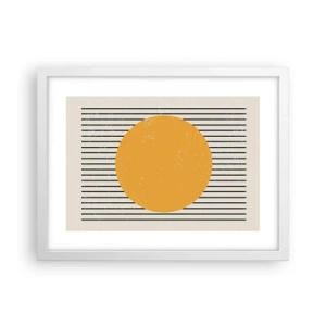 Poster în ramă albă - Puterea simplității - 40x30 cm