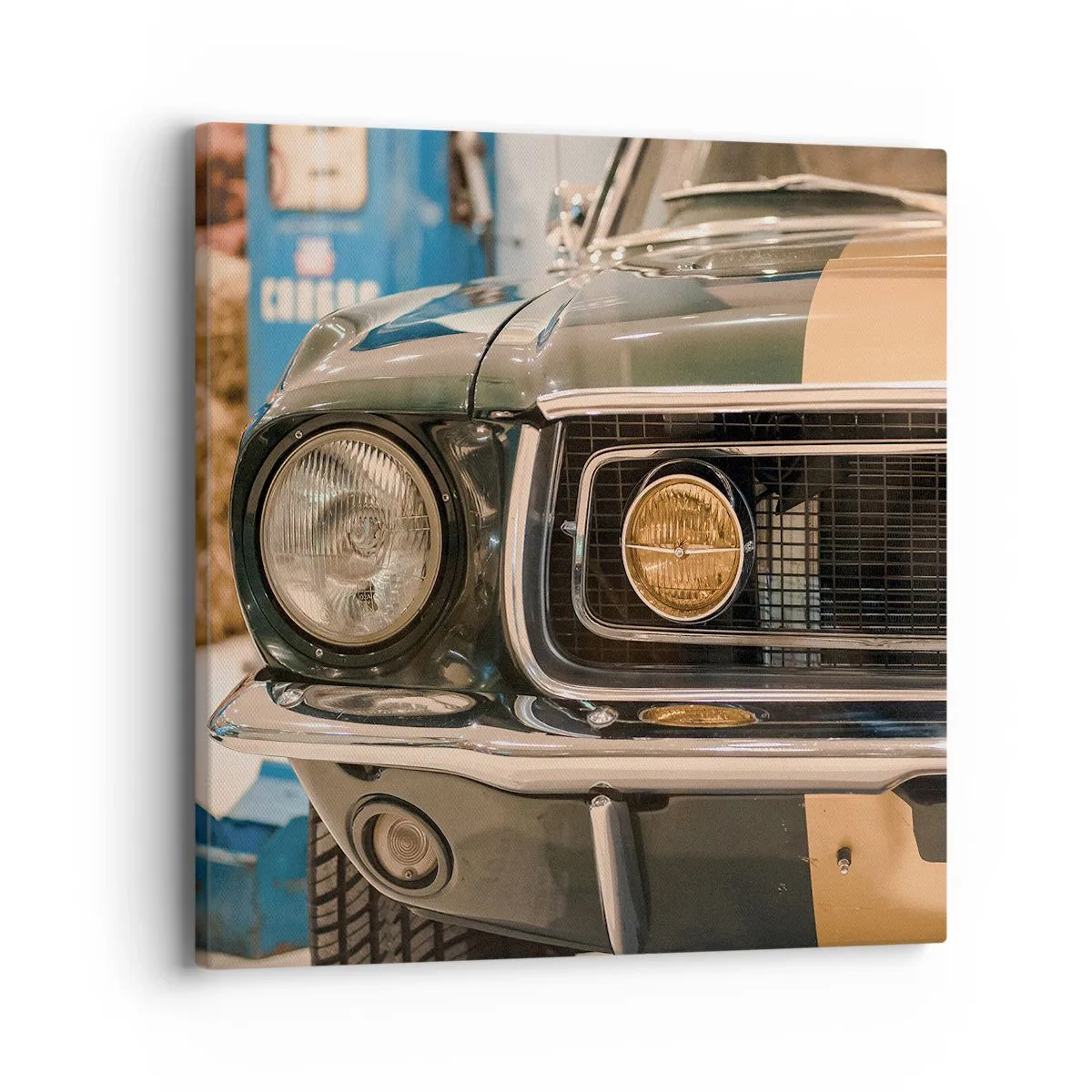 Tablou pe pânză - Întâlnire cu o legendă - 40x40 cm