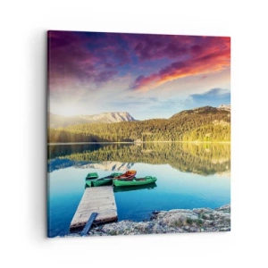 Tablou pe pânză - Spre o apă netedă ca o oglindă - 50x50 cm