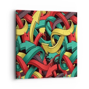 Tablou pe pânză - Pe unde să mergem? - 40x40 cm