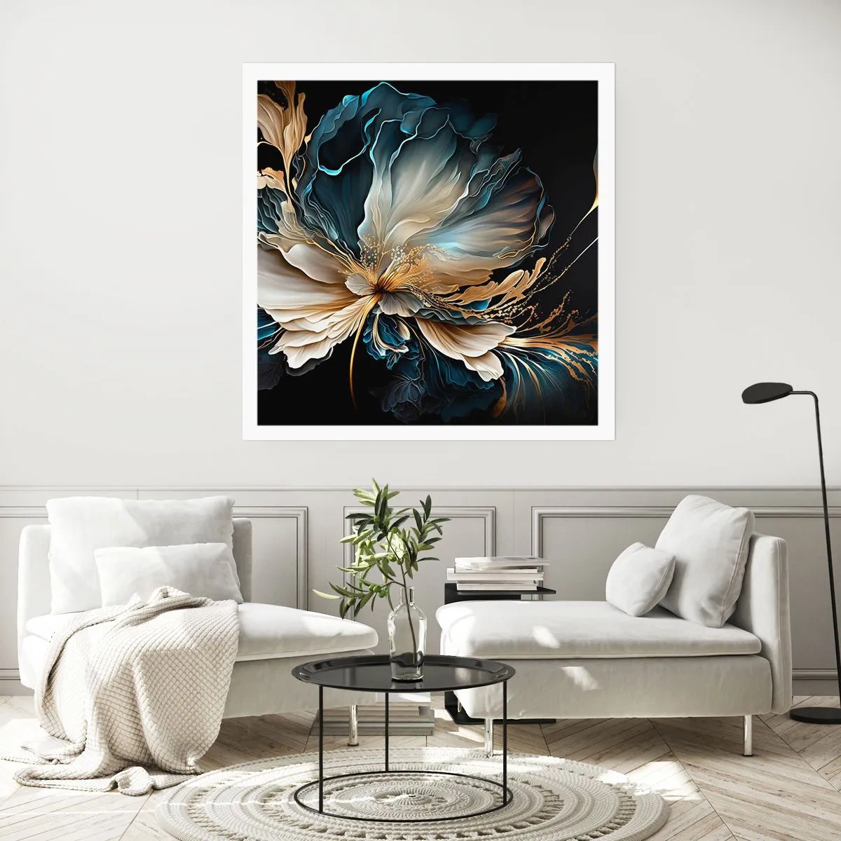 Poster - Povestea unei flori de iubire - 60x60 cm