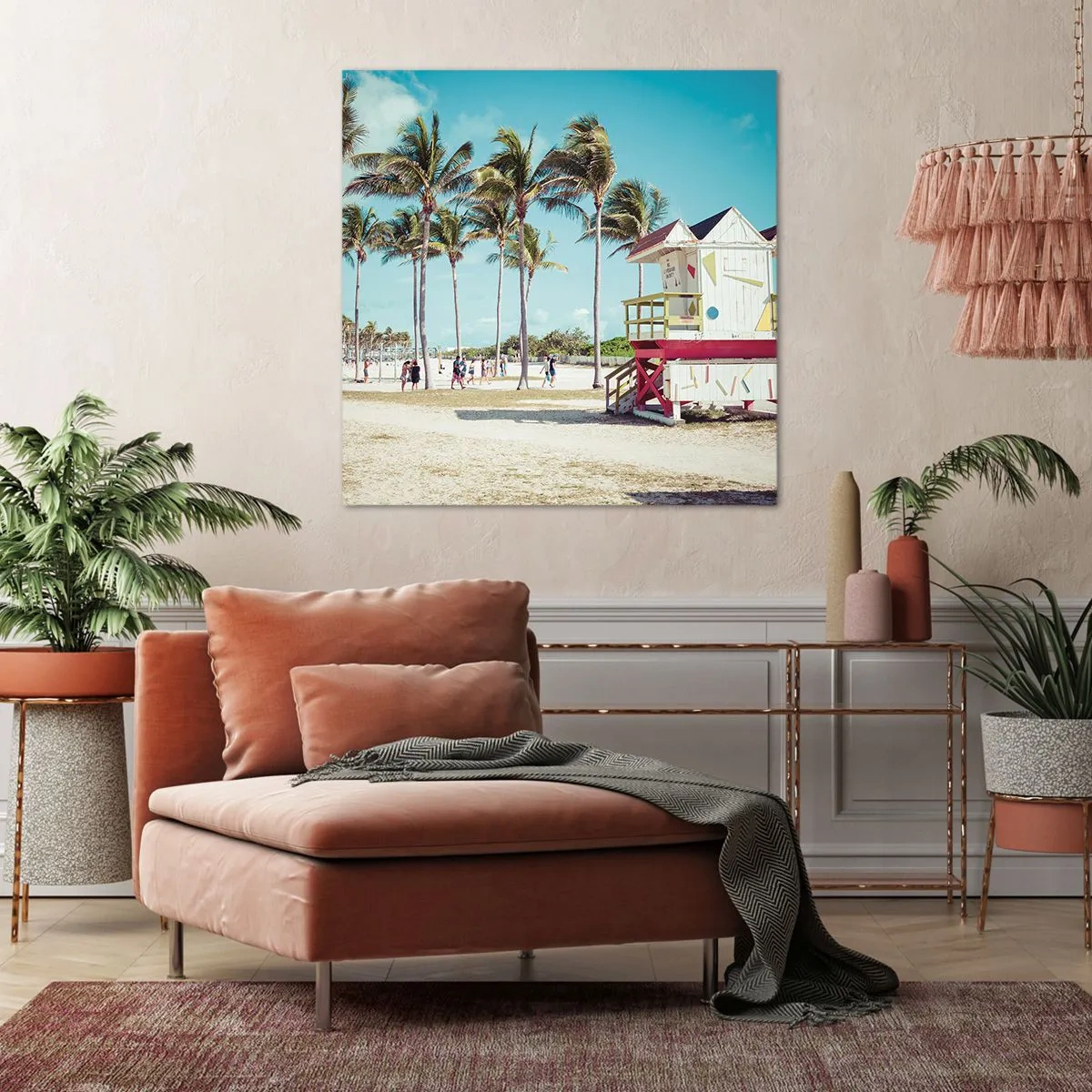 Tablou pe pânză - O zi frumoasă te așteaptă - 40x40 cm