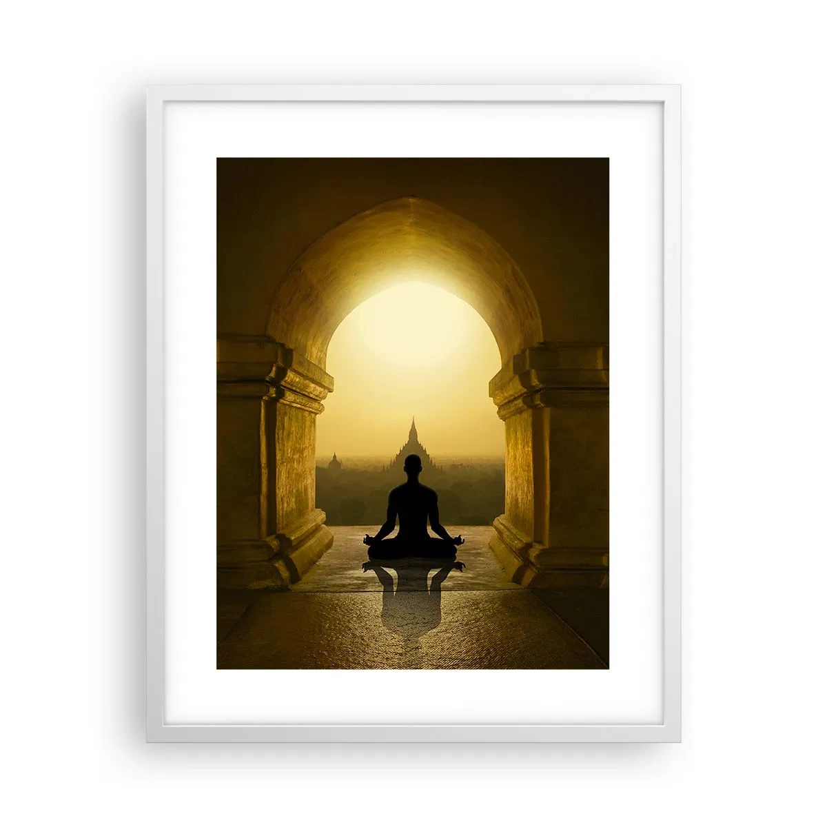 Poster în ramă albă - Armonie completă - 40x50 cm