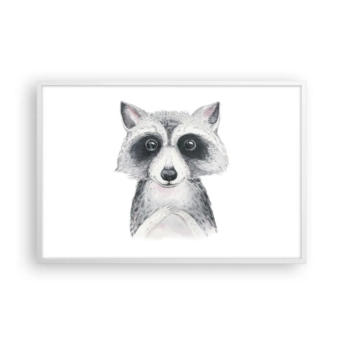 Poster în ramă albă - Un moment pentru emoții - 91x61 cm