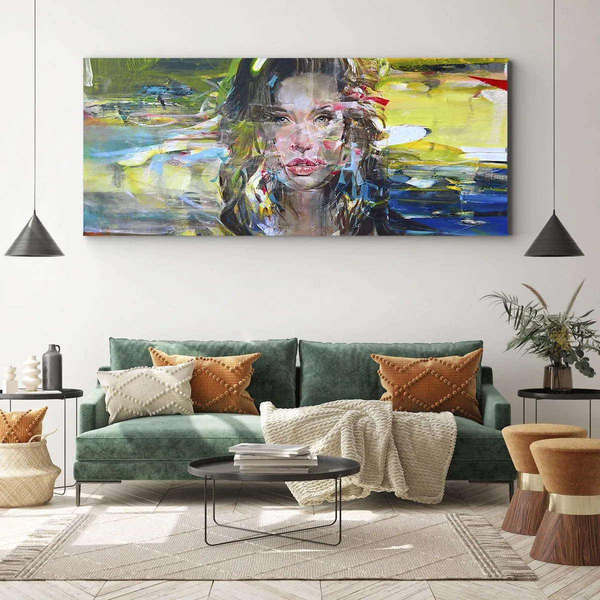 Tablou pe pânză - În spatele cortinei de aer - 90x30 cm