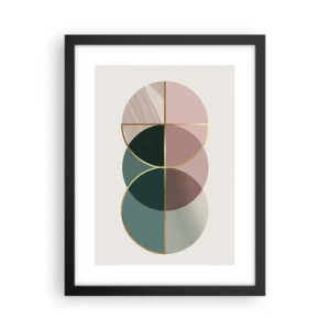 Poster în ramă neagră - Roată cu roată… - 30x40 cm