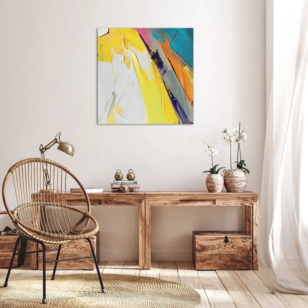 Tablou pe pânză - Anatomia luminii - 50x50 cm