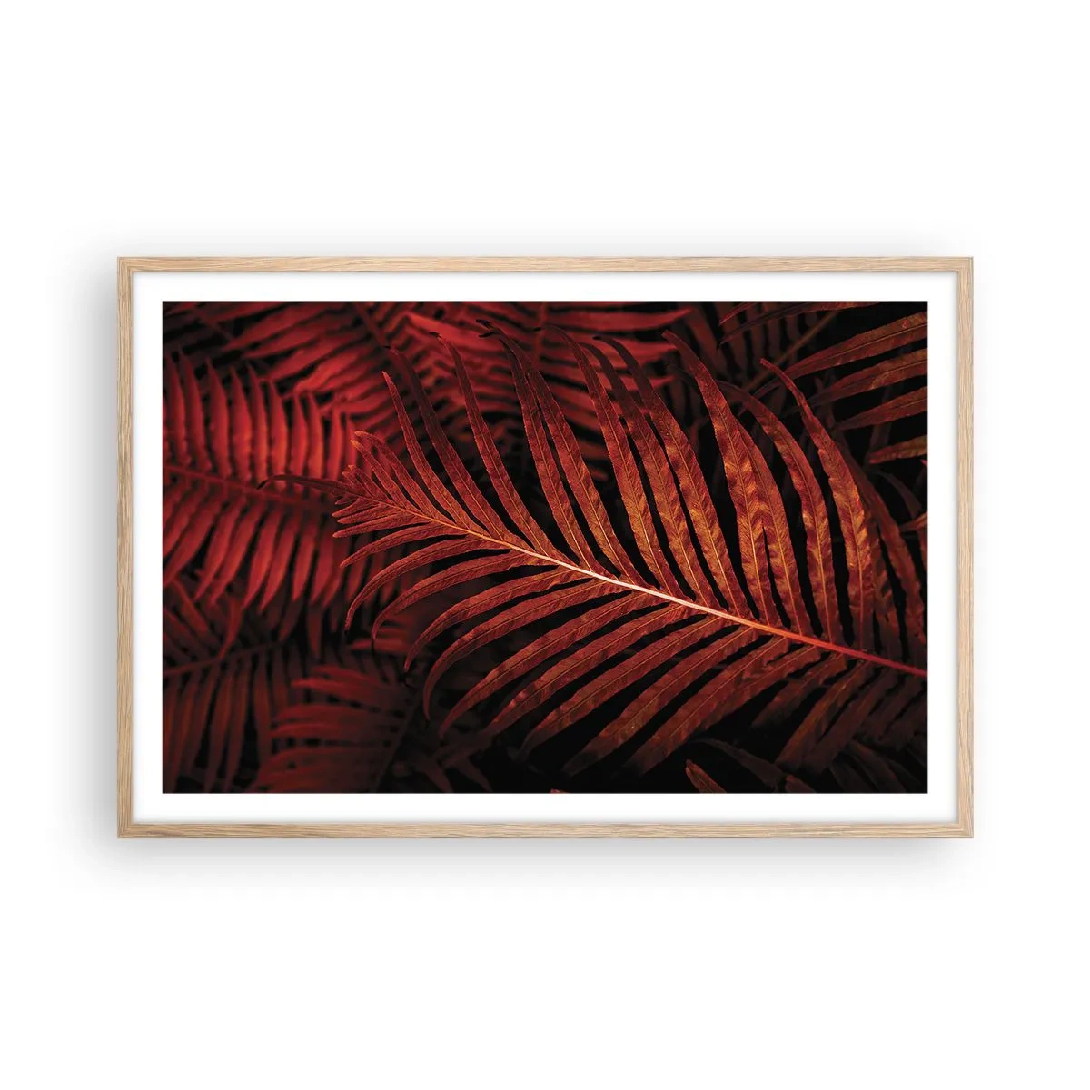 Poster în ramă de stejar deschis - Ardoarea vieții - 91x61 cm