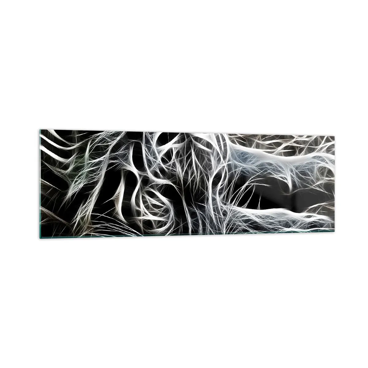 Tablou pe sticlă - Un studiu al lejerității felinelor - 160x50 cm