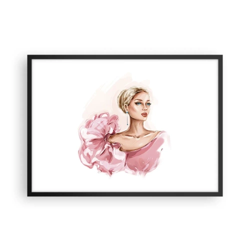 Poster în ramă neagră - Așa cum a fost pictată... - 70x50 cm