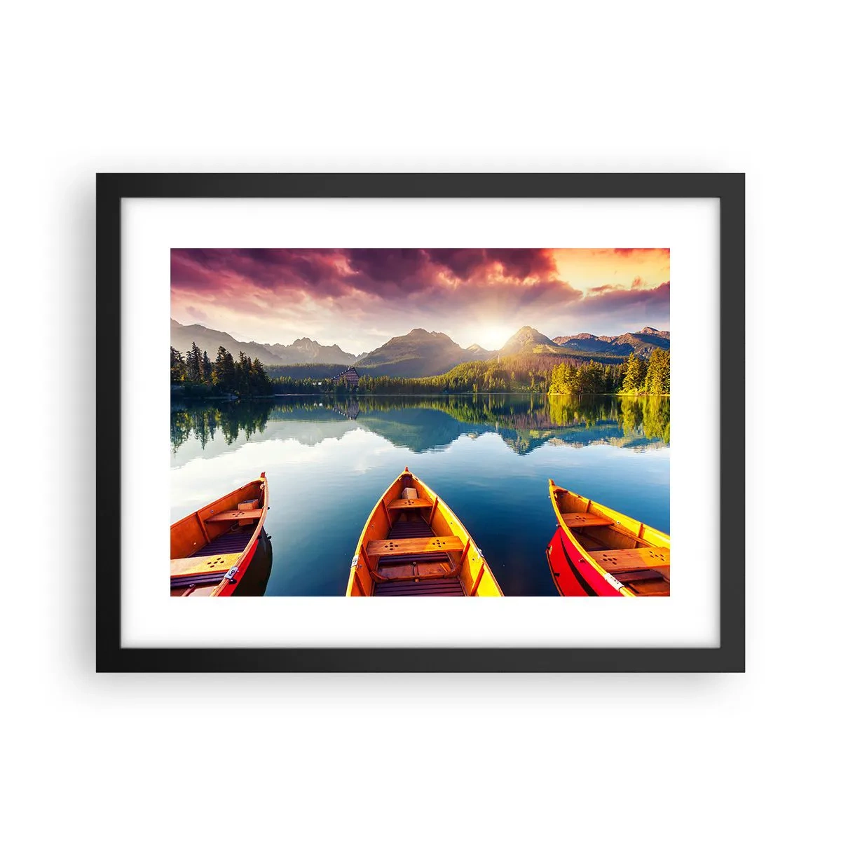 Poster în ramă neagră - Nimic împotriva naturii - 40x30 cm