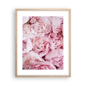 Poster în ramă de stejar deschis - Îmbrățișate și parfumate - 40x50 cm