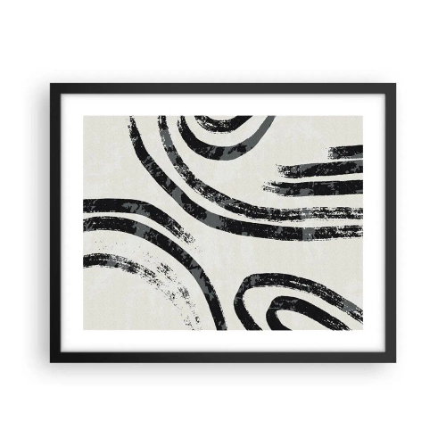 Poster în ramă neagră - Pe jumătate oprit - 50x40 cm