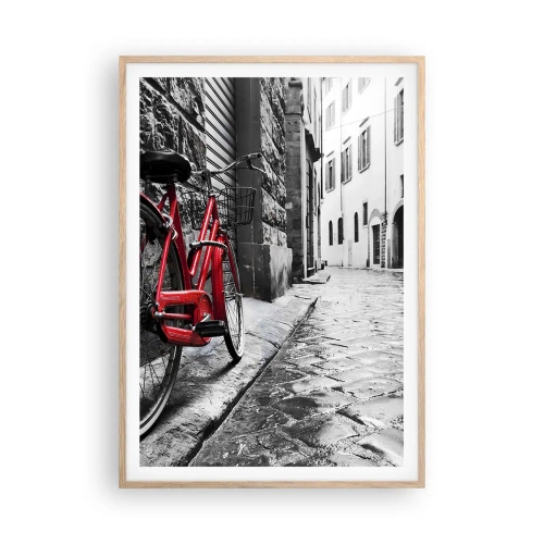 Poster în ramă de stejar deschis - Adevărata frumusețe nu îmbătrânește - 70x100 cm