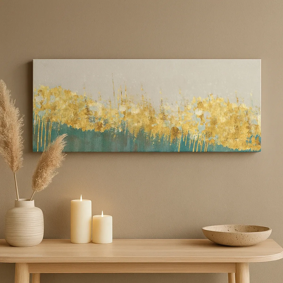 Tablou pe pânză - Frontiera de aur - 30x30 cm