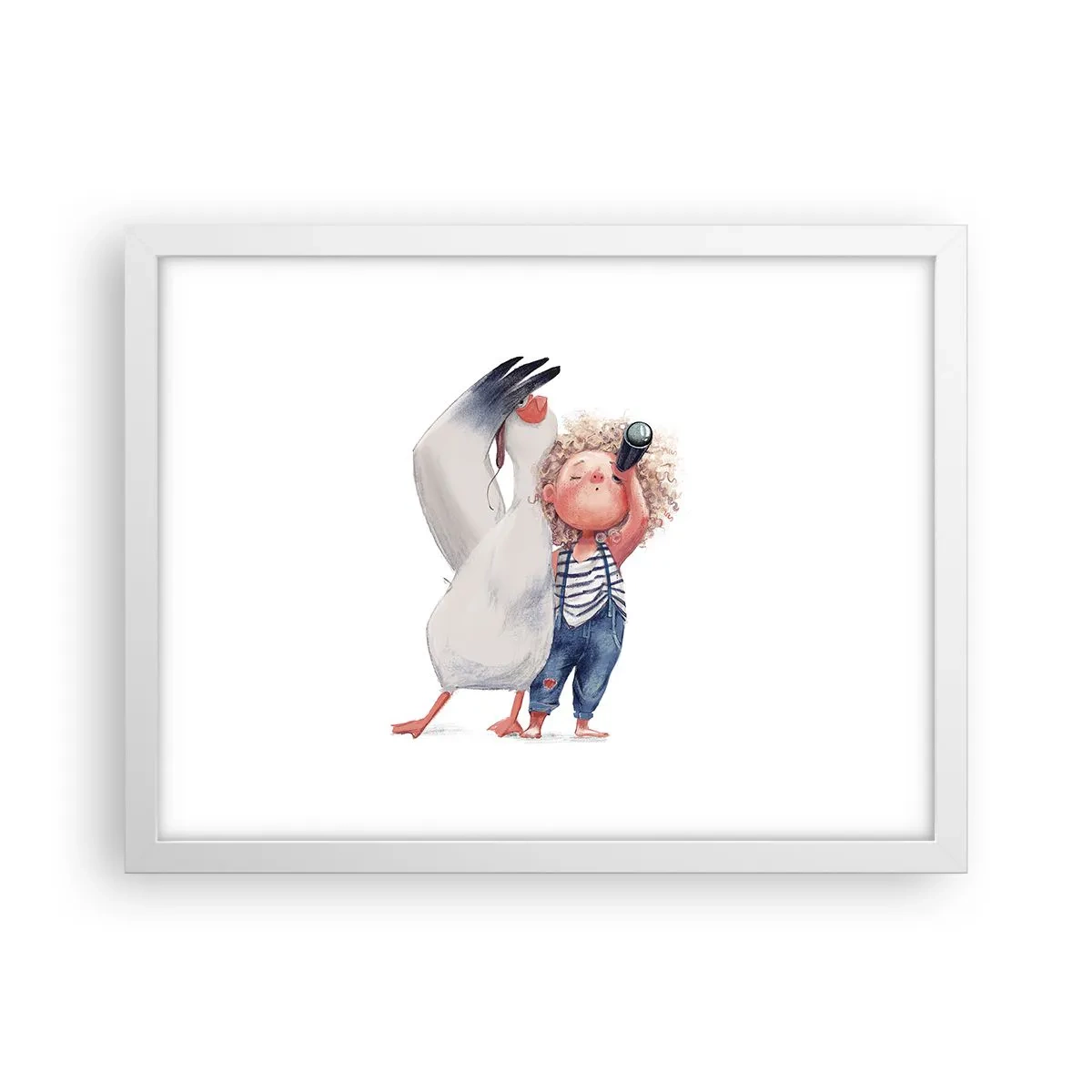 Poster în ramă albă - Un plan pentru o călătorie minunată - 40x30 cm