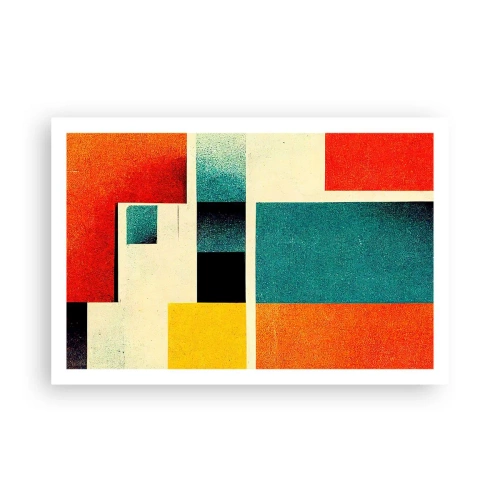 Poster - Abstracție geometrică - energie bună - 91x61 cm