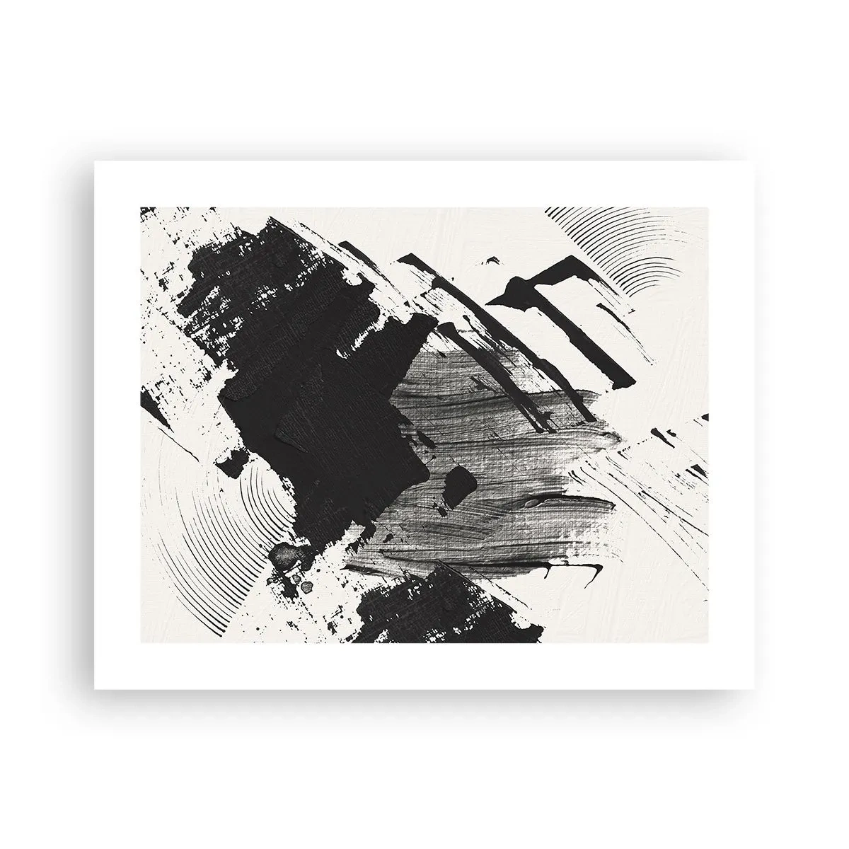 Poster - Abstracție - expresie de negru - 50x40 cm