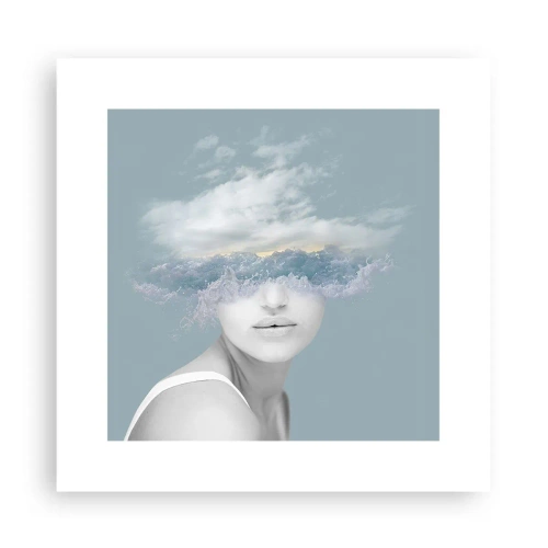 Poster - Cu capul în nori - 30x30 cm