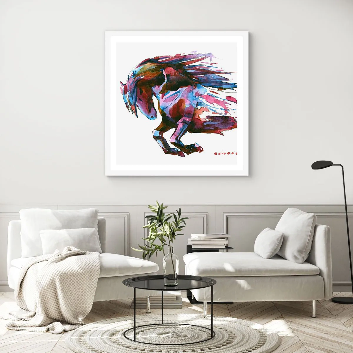 Poster în ramă albă - În exaltare - 40x40 cm
