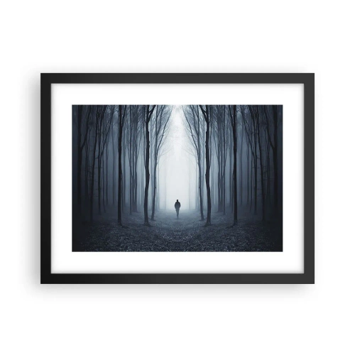 Poster în ramă neagră - Și totul este simplu și clar - 40x30 cm