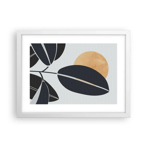 Poster în ramă albă - Ziua unei veri fierbinți - 40x30 cm