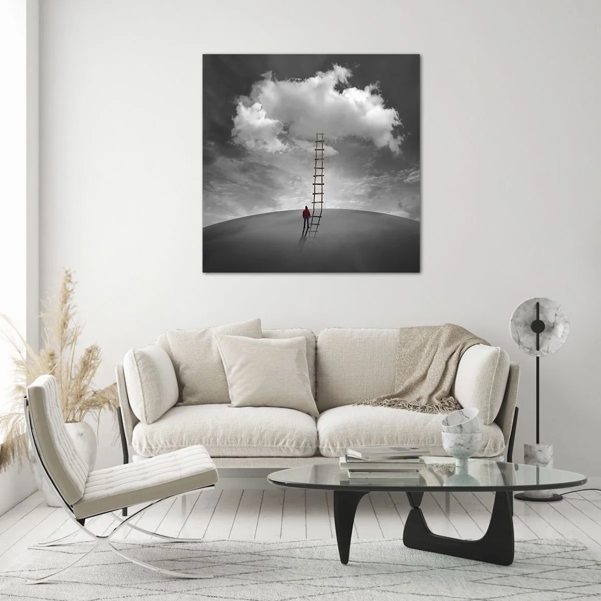 Tablou pe sticlă - Orice este posibil - 60x60 cm