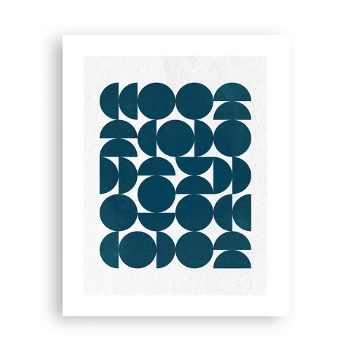 Poster - Cercuri și semicercuri - 40x50 cm