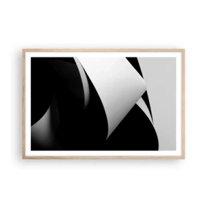 Poster în ramă de stejar deschis - Planuri de lumină din adâncurile umbrelor - 91x61 cm