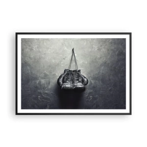 Poster în ramă neagră - Timp de luptă și timp de pace - 100x70 cm