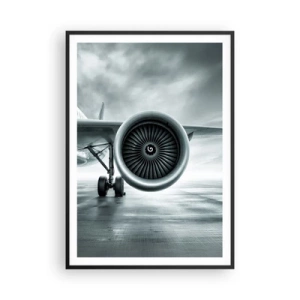 Poster în ramă neagră - Ce putere! - 70x100 cm