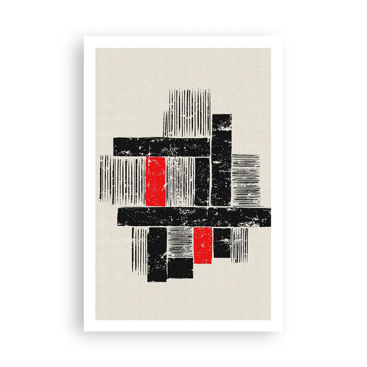 Poster - Roșu și negru - 61x91 cm