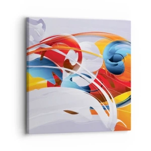 Tablou pe pânză - Dansul elementelor - 30x30 cm