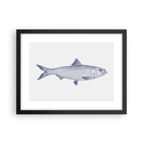 Poster în ramă neagră - Salutări din mările nordice - 40x30 cm